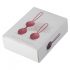 Set di palline di Kegel Cotoxo Cherry per il rinforzo muscolare profondo - Duo rosso elegante 