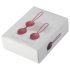 Set di palline di Kegel Cotoxo Cherry per il rinforzo muscolare profondo - Duo rosso elegante 