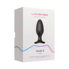   LOVENSE Hush 2 L - Vibratore Anale Ricaricabile Piccolo (57mm) - Nero
