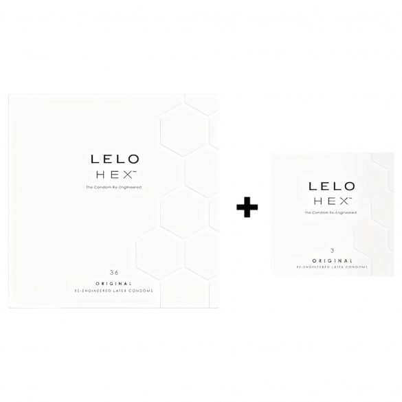 Preservativi LELO Hex Original - Confezione di lusso (36+3 pezzi) 