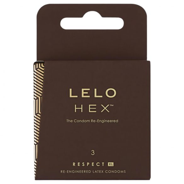 LELO Hex Respect XL - preservativi extra lusso (3 pezzi)