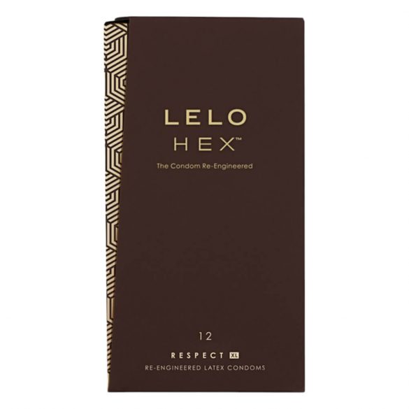 Preservativi LELO HEX Respect XL - Condom di Lusso (Pacco da 12) 