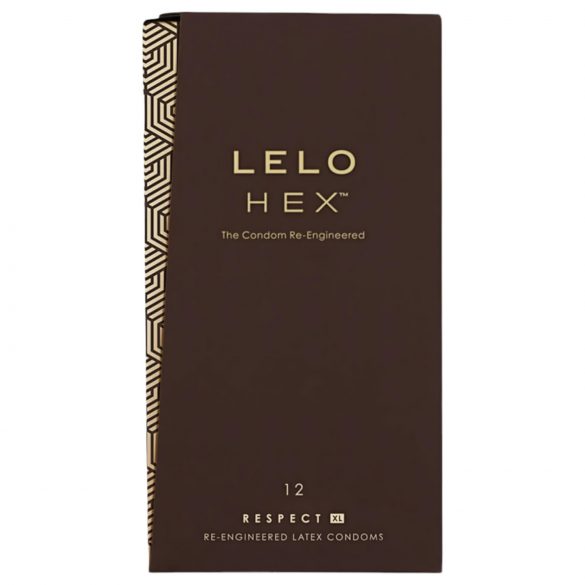 Preservativi LELO HEX Respect XL - Condom di Lusso (Pacco da 12) 