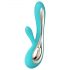 LELO Soraya 2 - vibratore impermeabile con stimolatore clitorideo, ricaricabile (turchese)