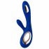 Vibratore LELO Soraya Wave - ricaricabile con stimolatore clitorideo e funzione oscillante (blu) 