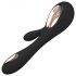 Vibratore LELO Soraya Wave Ricaricabile con Stimolatore Clitorideo e Movimento Ondulatorio (Nero) 