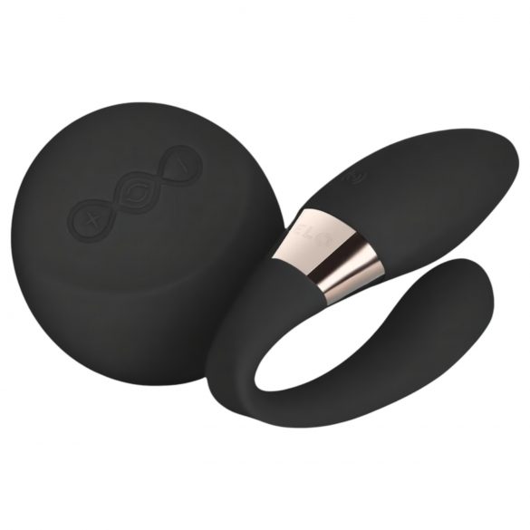 LELO Tiani Duo - vibratore di coppia in silicone (nero) 