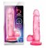 Dildo Sweet N Hard 4 con Ventosa e Testicoli (Rosa) 