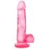 bjours Sweet N Hard 4 - Dildo con base e testicoli (rosa)