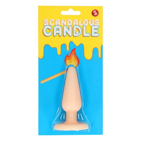 Candela Provocante in Forma di Plug Anale - Naturale (50g) 