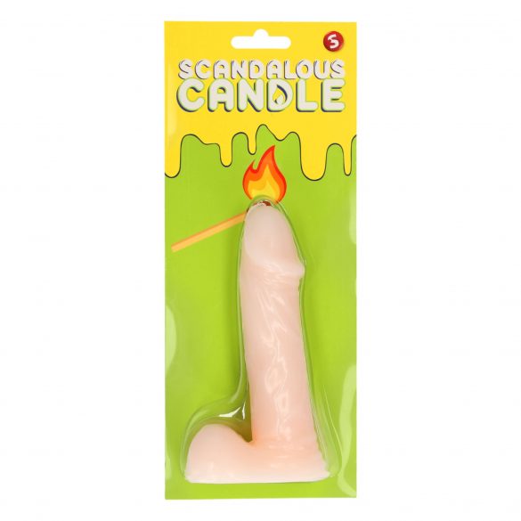 Candela Scandalosa - Penis con Testicoli - Naturale (133g) 