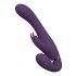 Vibratore Strapless Ricaricabile Vive Suki con Stimolatore Clitorideo a Forma di Coniglio (Viola) 