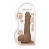 Dildo Realistico con Testicoli RealRock 7 pollici (17cm) - Naturale Scuro 