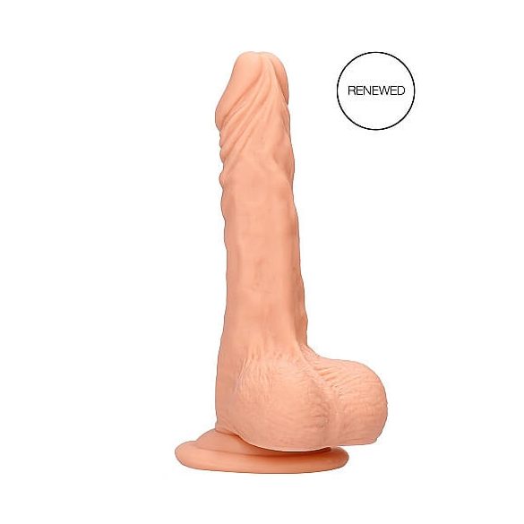 Dildo Realistico Testicoli a Grandezza Naturale RealRock 9" (23cm) - Color Carne 