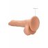 Dildo Realistico Testicoli a Grandezza Naturale RealRock 9" (23cm) - Color Carne 