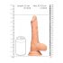 Dildo Realistico Testicoli a Grandezza Naturale RealRock 9" (23cm) - Color Carne 