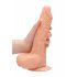 Dildo Realistico Testicoli a Grandezza Naturale RealRock 9" (23cm) - Color Carne 