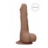 Dildo RealRock 10 con Testicoli - Ultra-realistico (25cm) - Color Carne Scuro 