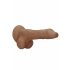 Dildo RealRock 10 con Testicoli - Ultra-realistico (25cm) - Color Carne Scuro 