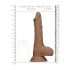 Dildo RealRock 10 con Testicoli - Ultra-realistico (25cm) - Color Carne Scuro 