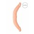 Doppio Dildo RealRock 14 - flessibile e realistico (36cm) - colore naturale 