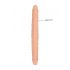 Doppio Dildo RealRock 14 - flessibile e realistico (36cm) - colore naturale 