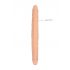 Doppio Dildo RealRock 14 - flessibile e realistico (36cm) - colore naturale 