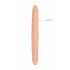 Doppio Dildo RealRock 14 - flessibile e realistico (36cm) - colore naturale 