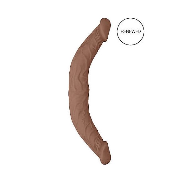 Dildo Doppio RealRock 14 - flessibile e realistico (36cm) - color carne scuro 