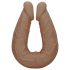 Dildo Doppio RealRock 14 - flessibile e realistico (36cm) - color carne scuro 