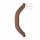 Doppio Dildo RealRock 18 - Lunghezza 46cm - Colorazione Naturale Scura 