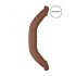 Doppio Dildo RealRock 18 - Lunghezza 46cm - Colorazione Naturale Scura 