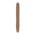 Doppio Dildo RealRock 18 - Lunghezza 46cm - Colorazione Naturale Scura 