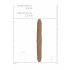 Doppio Dildo RealRock 18 - Lunghezza 46cm - Colorazione Naturale Scura 