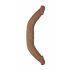 Doppio Dildo RealRock 18 - Lunghezza 46cm - Colorazione Naturale Scura 