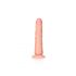 Dildo realistico sottile RealRock con ventosa - 15,5cm (color carne) 