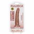 Dildo Realistico RealRock Slim con Ventosa 15,5cm (Color Carne Scuro) 