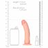 Dildo Realistico RealRock con Ventosa - 15,5cm (Colore Naturale) 