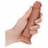 Dildo Realistico RealRock con Ventosa - 15,5cm (Color Naturale Scuro) 