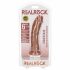 Dildo Realistico RealRock con Ventosa - 15,5cm (Color Naturale Scuro) 