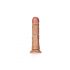 Dildo Realistico RealRock con Ventosa - 15,5cm (Color Naturale Scuro) 