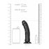 Dildo Realistico con Ventosa RealRock - 15,5cm (nero) 