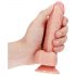 Dildo Realistico con Testicoli e Ventosa - 15,5cm (Naturale) 