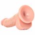 Dildo Realistico con Testicoli e Ventosa - 15,5cm (Naturale) 