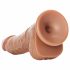 Dildo Realistico con Testicoli e Ventosa - 15,5cm (Colore Naturale Scuro) 