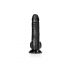 Dildo Realistico con Ventosa e Testicoli - RealRock - 15,5cm (Nero) 