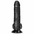 Dildo Realistico con Ventosa e Testicoli - RealRock - 15,5cm (Nero) 