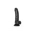 Dildo Realistico con Ventosa e Testicoli - RealRock - 15,5cm (Nero) 