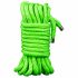 Corda bondage fosforescente Ouch! - 10m (verde) 