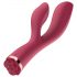 Raytech Rose - vibratore impermeabile con stimolatore clitorideo (rosso)